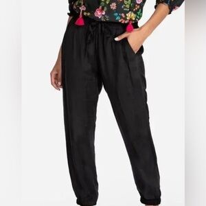 Johnny was silk pants